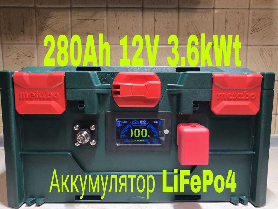Сборка Аккумулятор LiFePo4 280Ah 314Ah 12V 4kWt Smart JK BMS 200A
