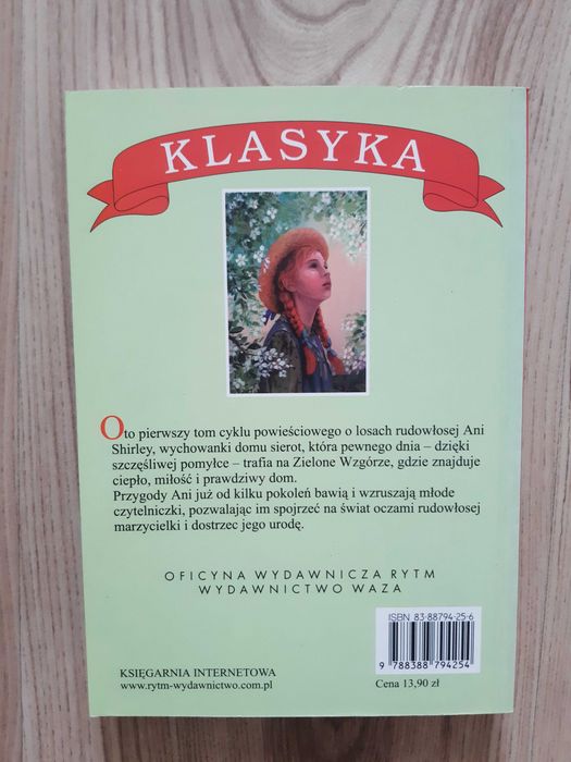 L. M. Montgomery "Ania z Zielonego Wzgórza" książka piękne wydanie