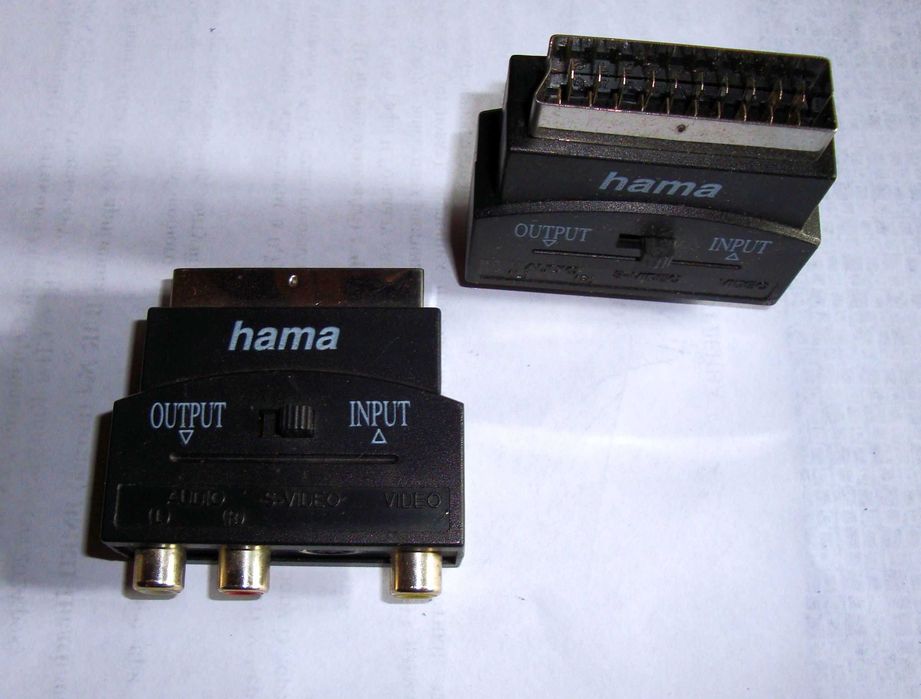 Перехідник SCART - 3RCA/S-Video з перемикачем in/out – новий
