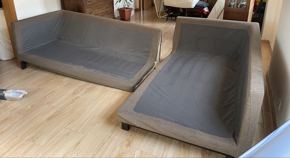 Sofá com chaise longue