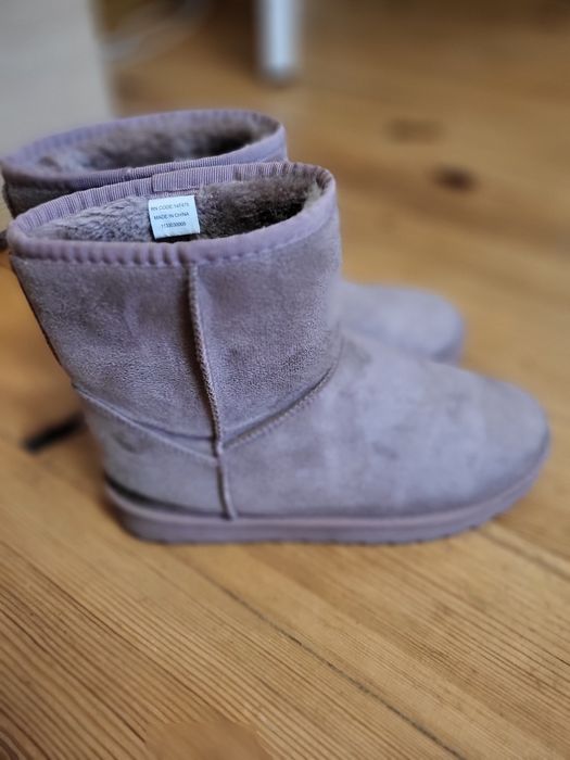 Buty typu UGG , śniegowe ocieplane szare rozmiar 37