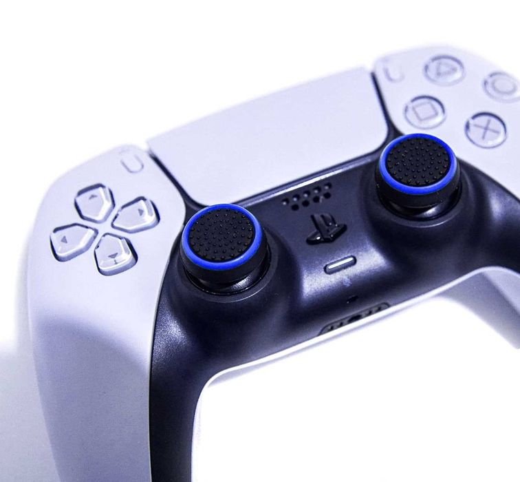 2x Nakładki gripy gumki analogi PS2, PS3, PS4 PS5 XBOX ONE niebieskie