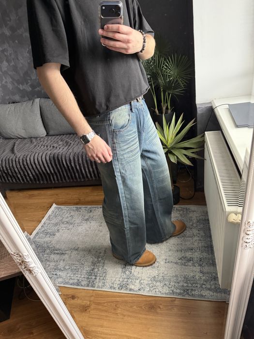 Archive bootcut jeans Джинси широкі сині Wide Leg Baggy Opium Jaded Y2k Sk8 Голубые джинсы буткат фларед flared syraight прямі прямые вошед