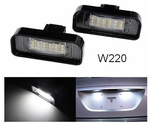 Диодная подсветка номера Mercedes W220 W210 W211 W203 W204 W212