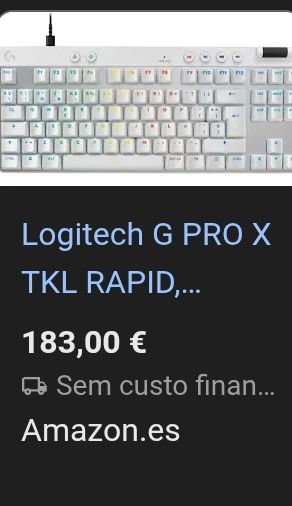 Teclado Logitech g pro X TKL Rapid