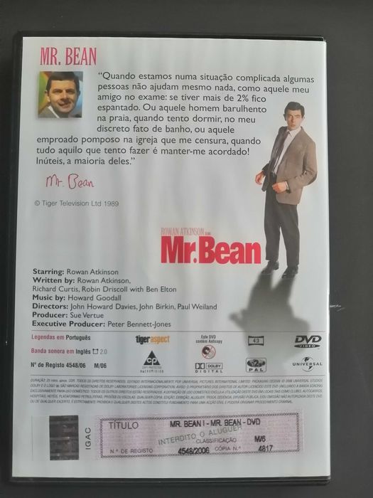 Dvd Mr Bean série