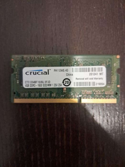 ram do laptopa 2x 4Gb