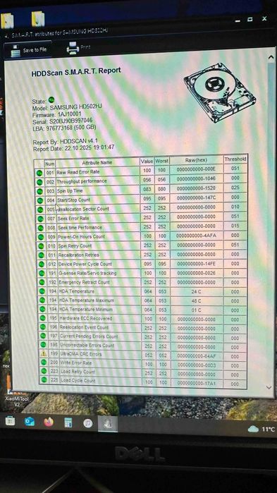 WDl 500GB (WD5000AAKX), Samsung 500GB (HD502HJ), Seagate Barracuda