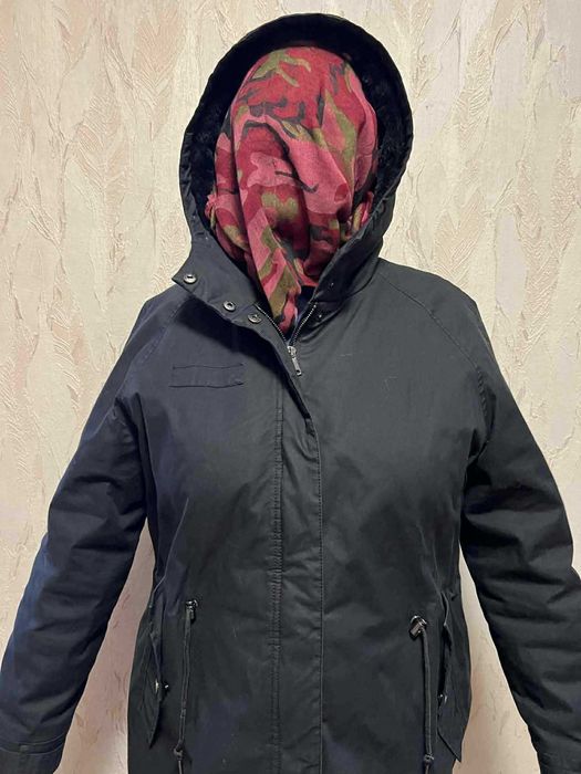 Куртка парка женская 52 р Черная