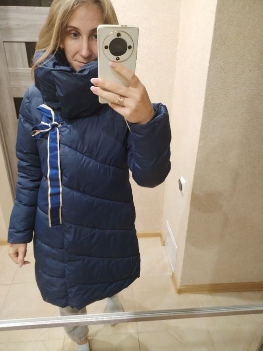 Зимове тепле пальто, куртка довга