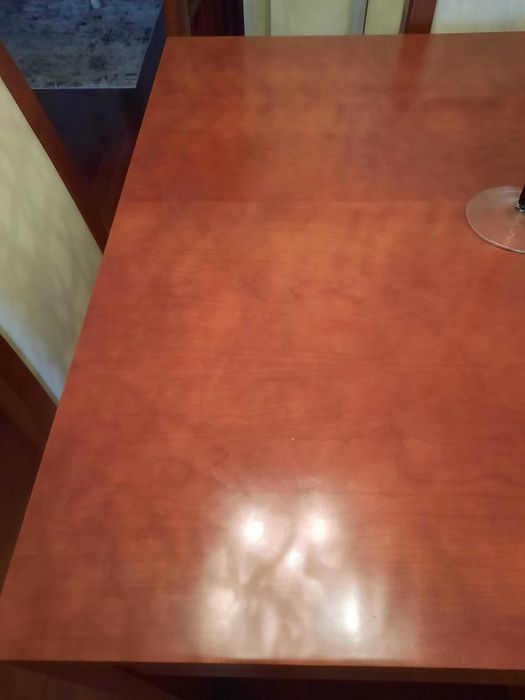 Mesa de cerejeira maciça 160x90cm extensível (cadeiras não incluídas)