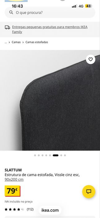 Cama solteiro Ikea