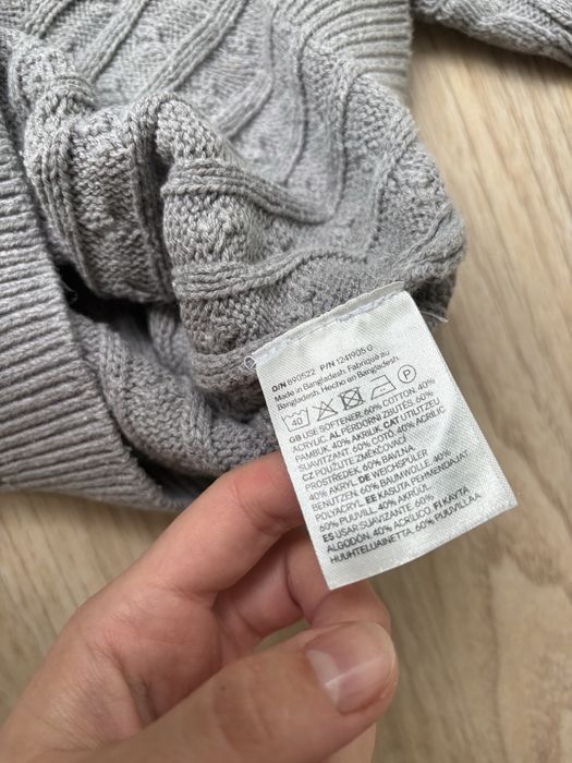 Кофта с коротким рукавом вязаная H&M xs