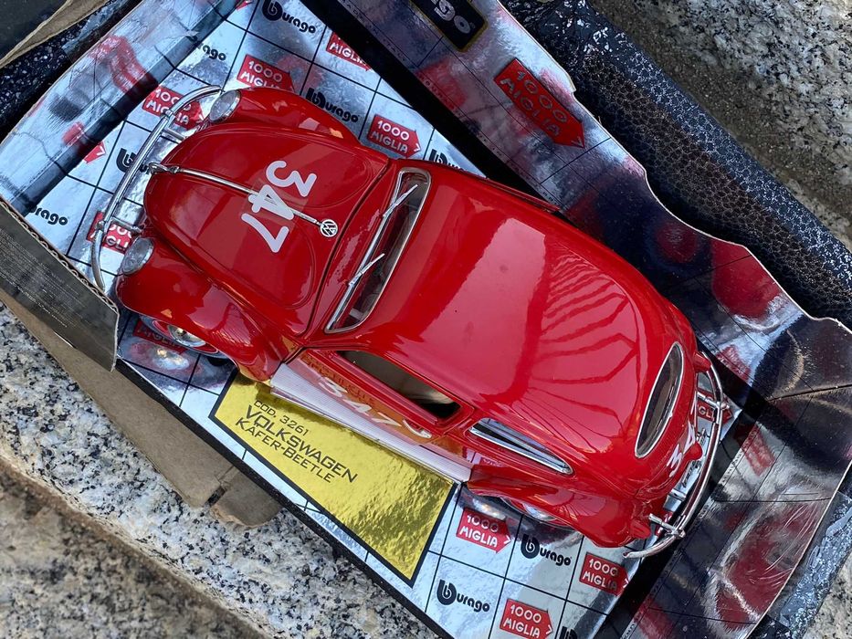 Bburago Volkswagen Kafer-Beetle 1/18 miglia gold colection