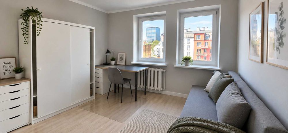 Pokój dwuosobowy, Pułaskiego 42, ścisłe centrum Wrocławia