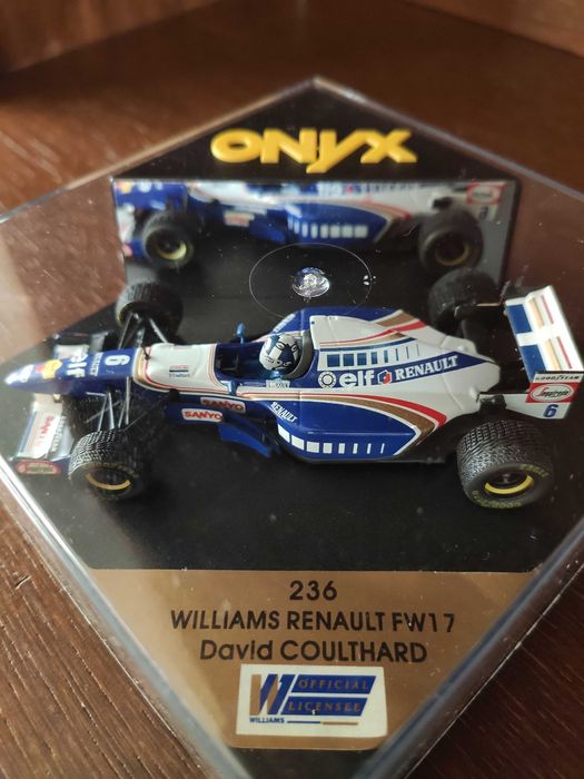 Carro Colecção 1:43 ONYX 236 F1 Williams FW17 David Coulthard #6 - 199