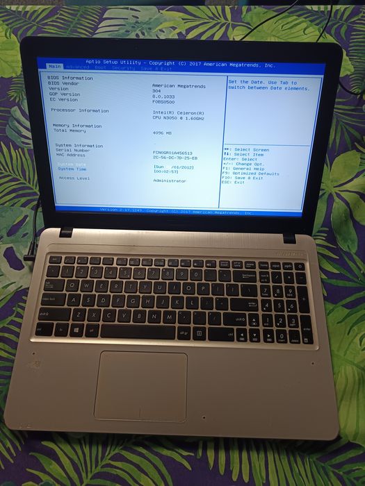 Laptop ASUS X540S | Matryca 15,6" | 4GB RAM | Na części / Linux