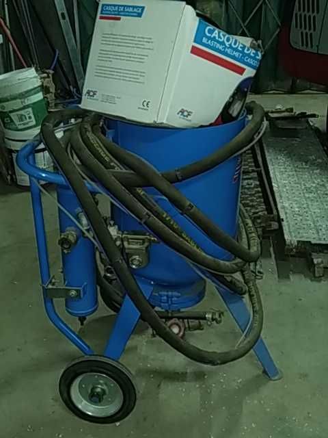 Jato  d areia para décapage