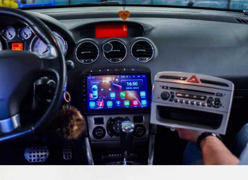 Rádio PEUGEOT 308 408 - Android 13  – 2 DIN GPS WIFI - Novo Garantia