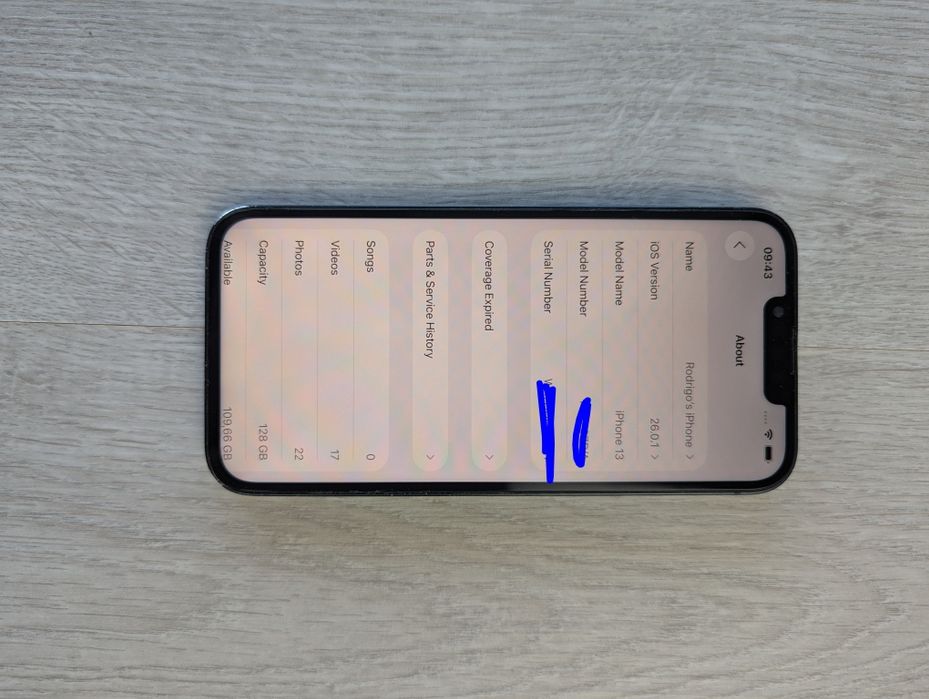 Iphone 13 traseira partida