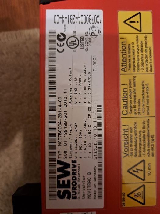 Falownik SEW Eurodrive MC07B0004-2B1-4-00