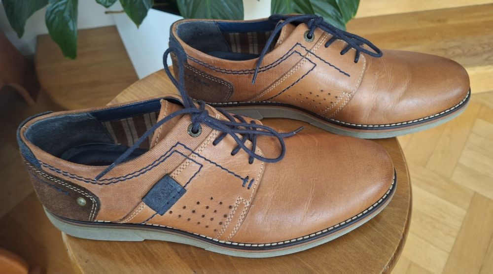 Półbuty męskie skóra AM Shoe Company Eu 42