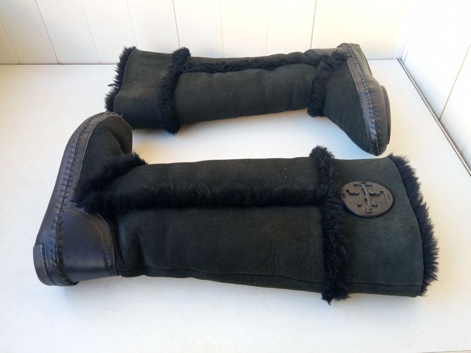Женские зимние сапоги на овчине TORY BURCH  р.36-37