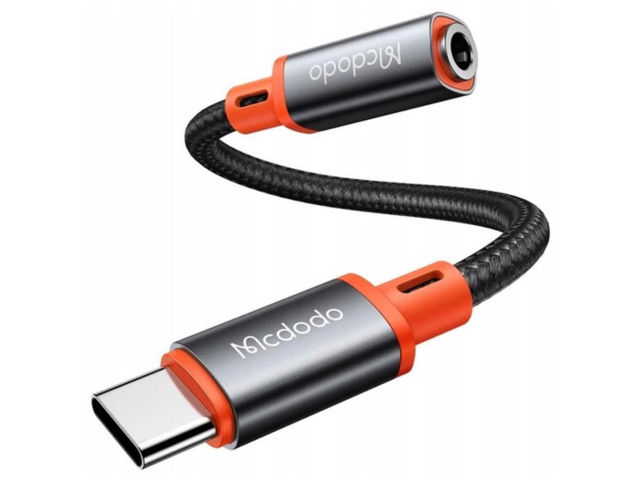 NOWA Przejściówka Mcdodo Adapter USB-C Mini Jack 3,5 mm [DARMOWA WYSYŁKA]