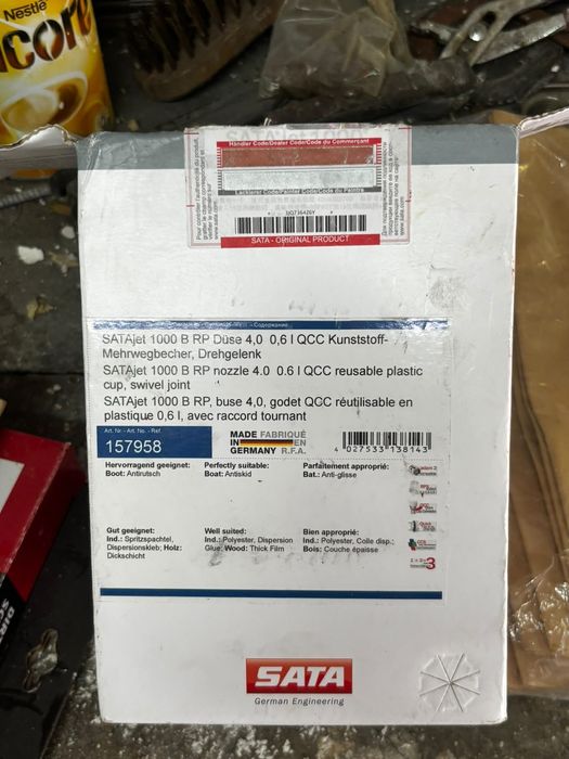 Pistola de Pintura SATAjet 1000 B RP (Nova na Caixa) - Bico 4.0