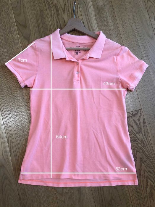 Pomarańczowa neonowa koszulka polo z krótkim rękawem, H&M