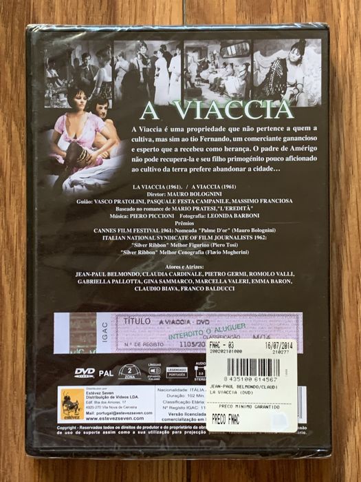 A Viaccia - Claudia Cardinale - dvd - Selado