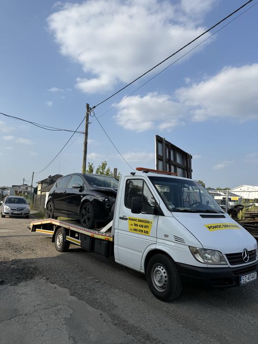 24h/7 Pomoc drogowa Laweta Transport Auto-złom Tanio i Szybko