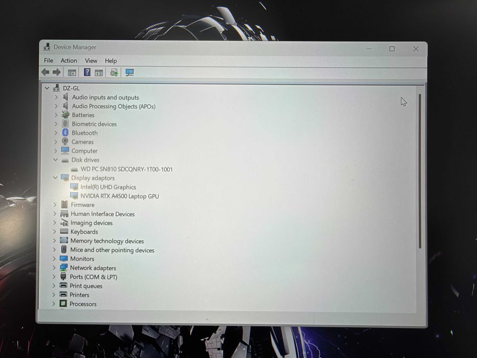 AI RDY Lenovo ThinkPad P1 Gen 5 i7 32GB 1TB RTX A4500 16GB stacja robocza