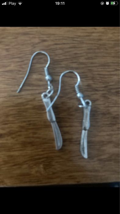 Kolczyki wiszace noże