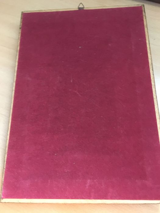 Quadro pintado motivos florais