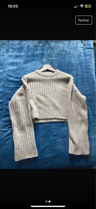 Camisola beje bershka