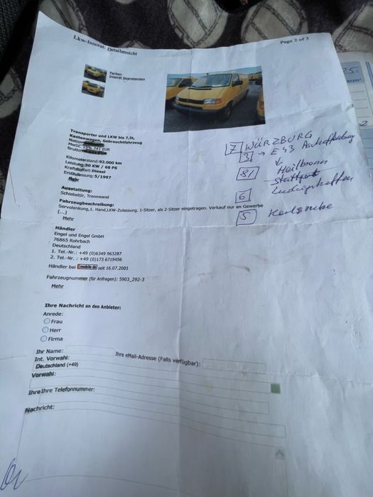 VW T4 1.9D przebieg 186 tys
