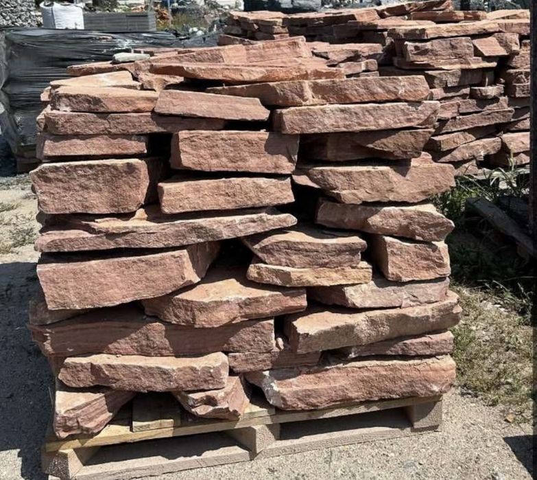 CZERWONY PIASKOWIEC Płyty Ścieżka Kaskada Oczko Wodne Kamień Ogrodowy