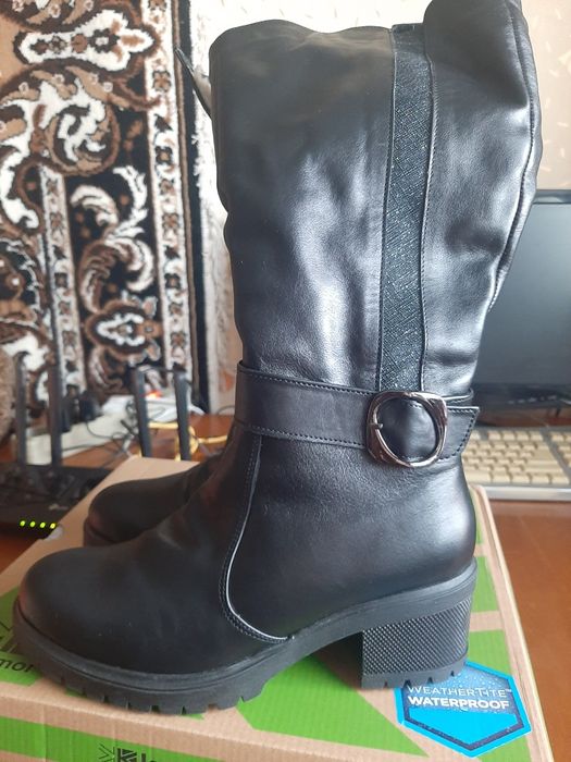 Сапоги шкіряні жіночі villiomi