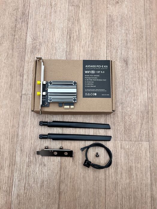 Wi-Fi 6E адаптер + Bluetooth 5.3.