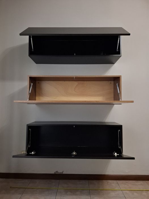 Armários de paredes Nogueira e Carvalho Wengue