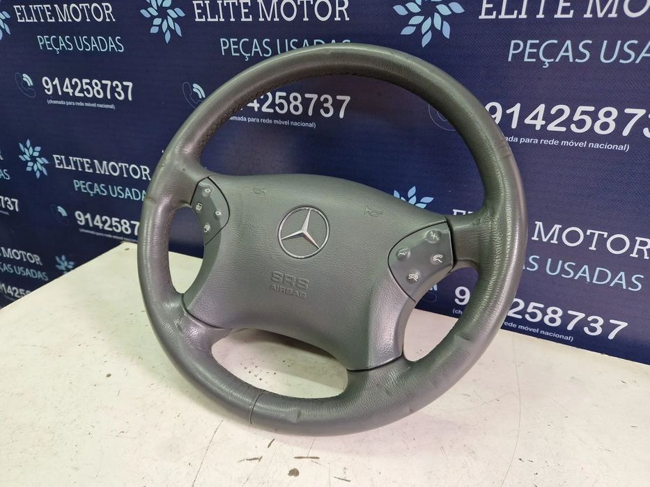 Volante usado pele com airbag MERCEDES 220 CDI W203