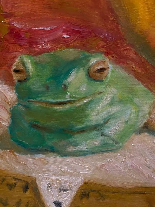 Жаба маслом 30×30см