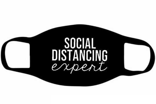 Маска для лица многоразовая с принтом Эксперт, новая, пылезащитная