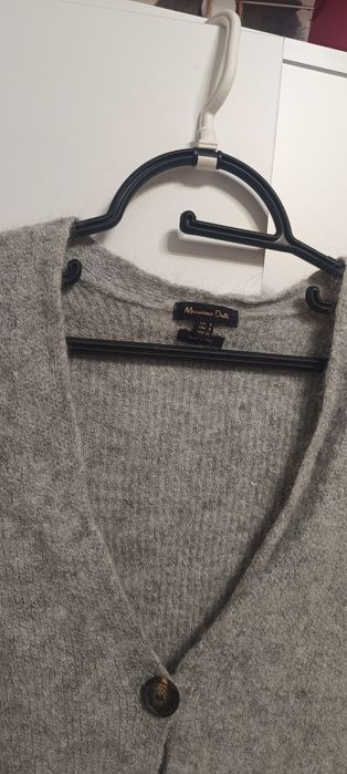 Massimo dutti szary sweterek 36 S alpaka