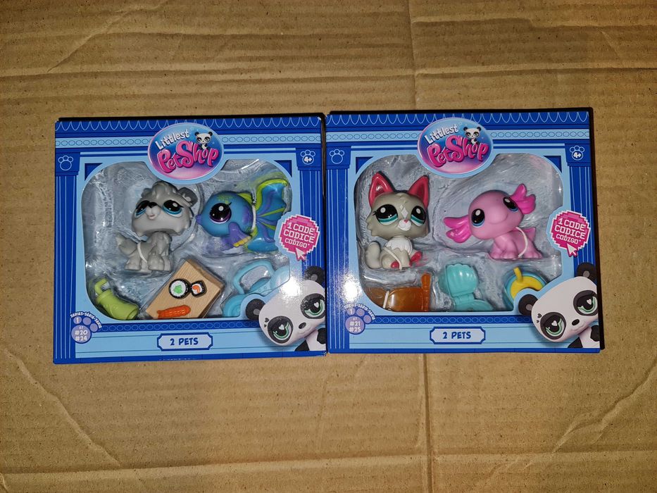Nowy Zestaw 2 Zwierząt Littlest Pet Shop Bandai G7 Pearl Divers Sushi