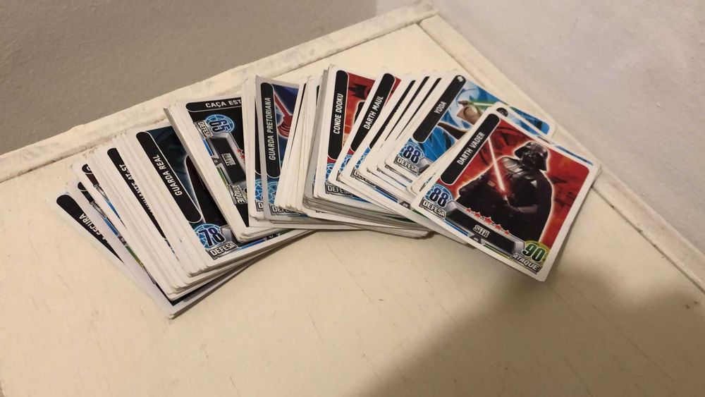 87 Cartas Star Wars Force Attax (Topps) - Lote ou Individual