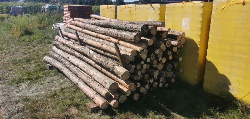 Drewniane stemple sosnowe 3.15m