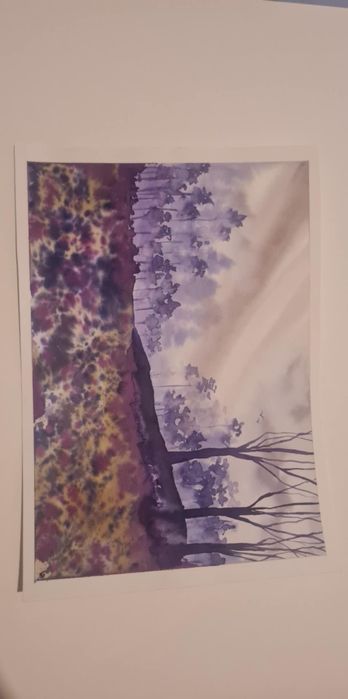 Obrazki malowane ręcznie akwarelami