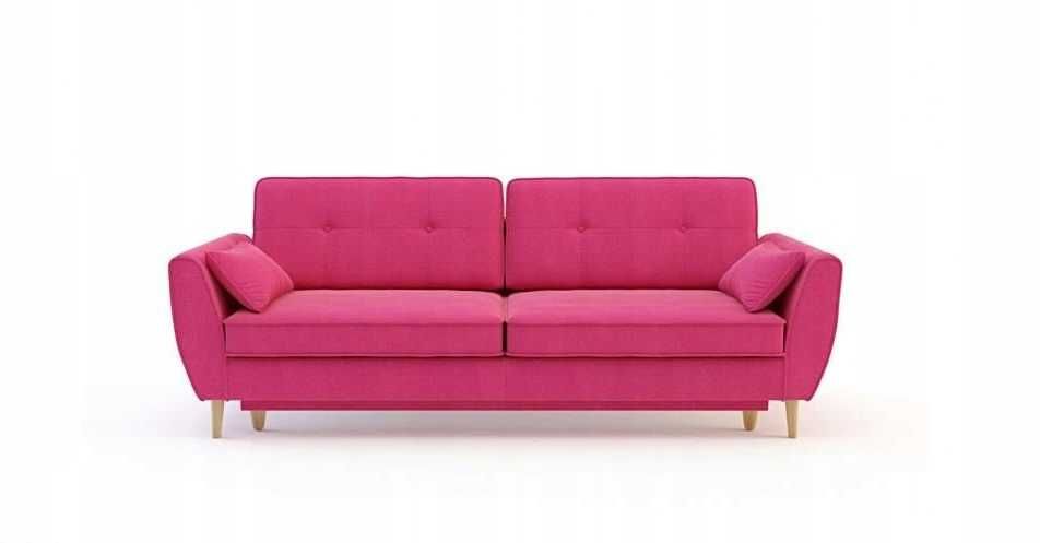 CANDY Agata Meble sofa 3-os. rozkładana różowa Barbie fairy pink indie